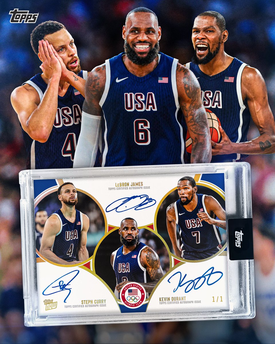 𝗟𝗔𝗦𝗧 𝗖𝗛𝗔𝗡𝗖𝗘: Only 8 hours left to buy a base card and secure your chance at this historic 1/1 triple auto!

Are you buying any copies? 🤔