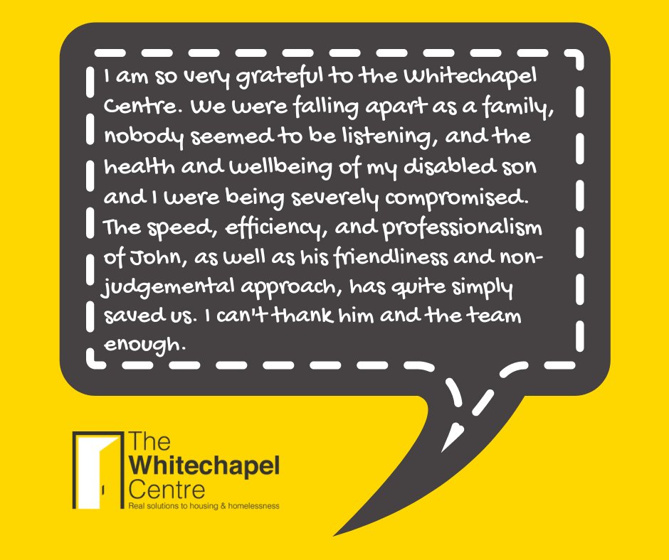 WhitechapelLiv's tweet photo. Some lovely feedback for John, who works on our hospital inreach team. The team works across several of the city's hospitals to ensure that patients at risk of homelessness have suitable accommodation and support when they are discharged.
https://t.co/KBGoixnmoe
#endhomelessness https://t.co/6dD1X9goh4