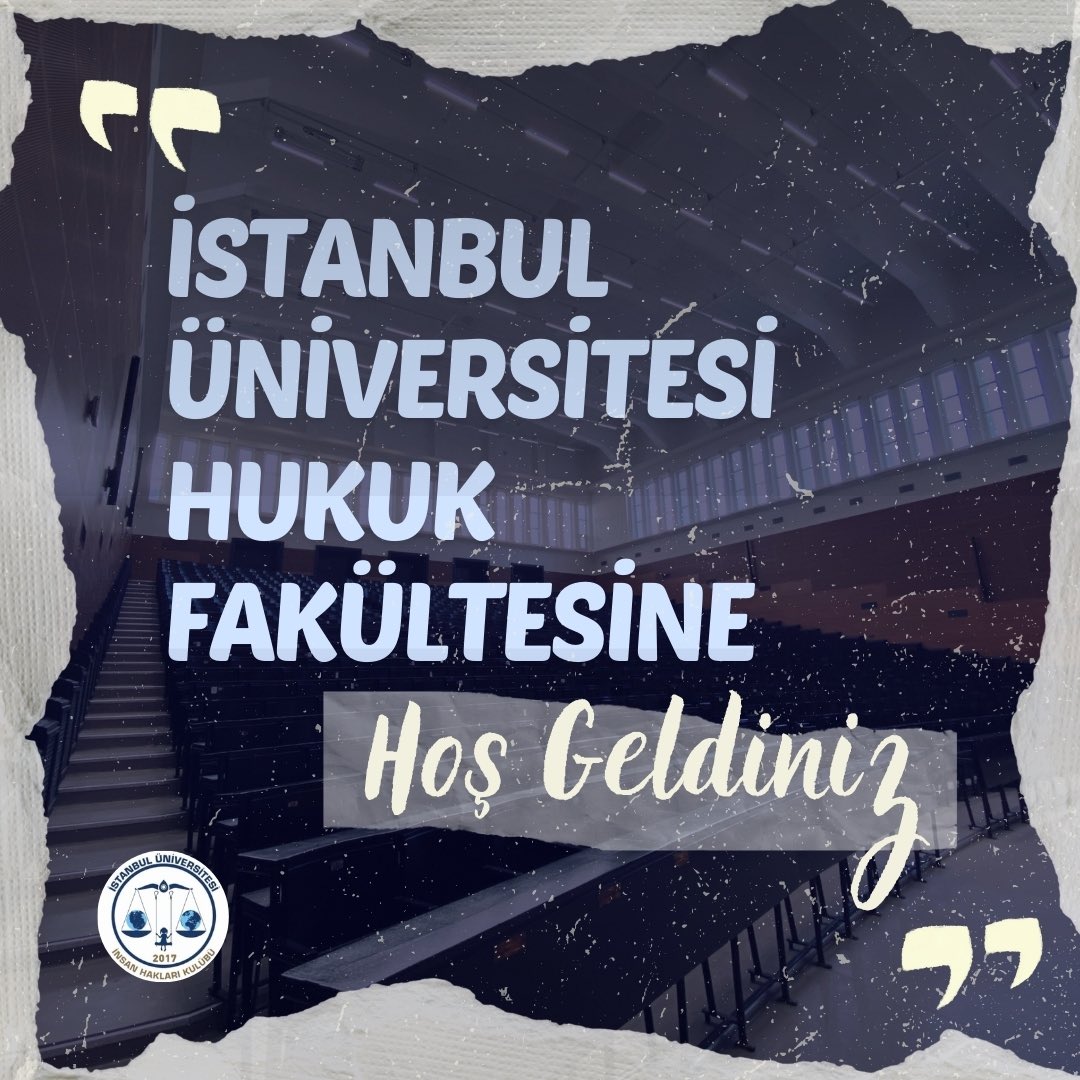 iuinsanhaklari's tweet photo. Okulumuzu tercih eden sevgili arkadaşlar, Türkiye’nin en köklü hukuk fakültesi olan İstanbul Üniversitesi Hukuk Fakültesine hoş geldiniz 🙌🏻

2024-2025 eğitim yılında sizlerle tanışmak ve yeni projelerde bir araya gelmek için sabırsızlanıyoruz✨ https://t.co/AR3pxLgyIS
