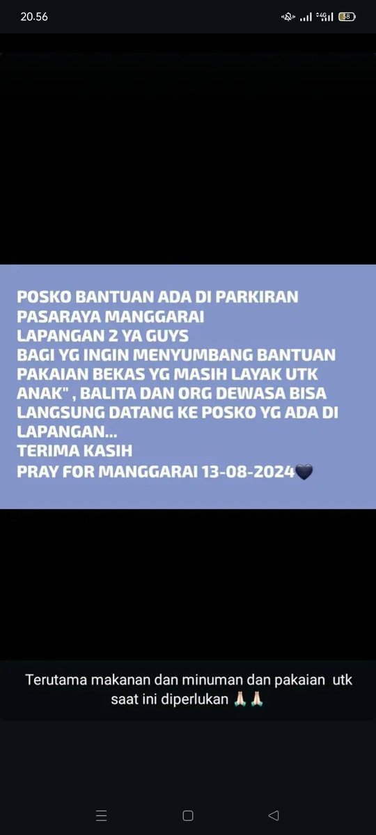 Uyaa_23's tweet photo. @unmagnetism Apabila ada yg ingin membantu Kebakaran di Manggarai https://t.co/fhpFRi8RT5