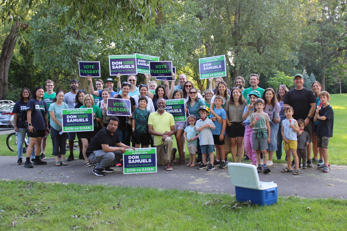 Ilhan’s constituents know the truth: She has accomplished little in Congress, except sow division and promote her own interests. She didn’t even vote for the infrastructure bill! We are so ready for change and progress. CD5 is voting for <a href="/DonSamuelsMN/">Don Samuels</a> today! Go vote! 🗳️