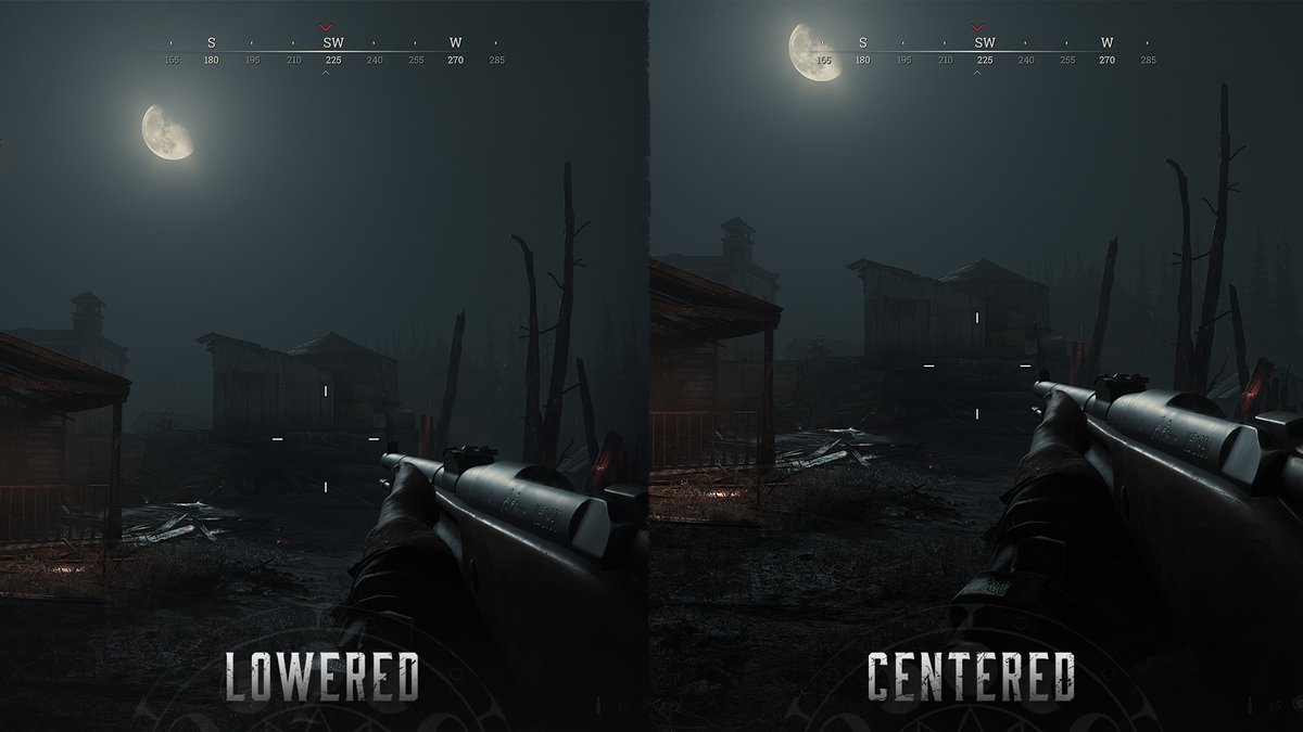 One of the biggest changes coming to 1896 is crosshair placement!

Hunt: Showdown has had a lowered crosshair since the very beginning.  Some love it, but others have a different preference. As of the upcoming  launch, we'll be giving all Hunters the option of both the original