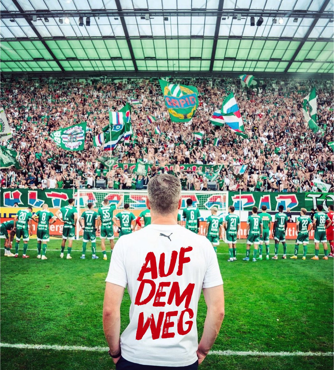 Rapid ist auf dem Weg. Es geht voran. Die Richtung stimmt.
#skrapidwien #herzrasen