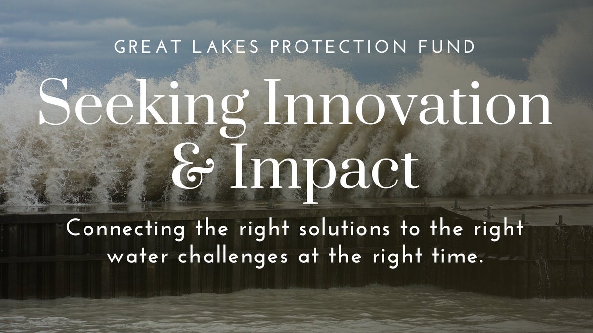 Great Lakes water challenges require innovative solutions. From underfunded infrastructure to climate impacts, it's time to rethink water management with tech, nature-based solutions, and creative financing. Explore to learn more: glpf.org/for-innovators…