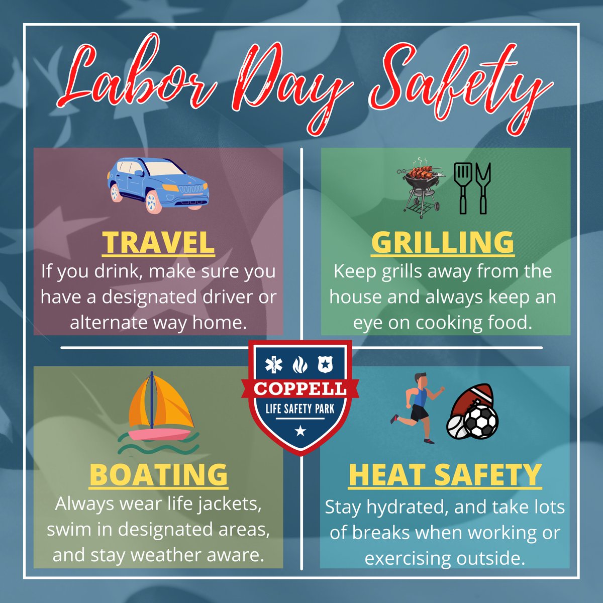 Got plans this weekend? 🏖️ Whatever you're up to, stay safe this #LaborDay holiday!