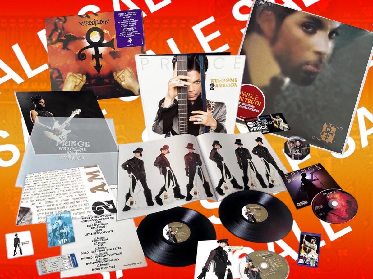 GlamSlamEscape's tweet photo. We have some GREAT REDUCTIONS on Sony #Prince Vinyl & CD's including the Welcome 2 America Deluxe Edition at ONLY Β£69.99 While Stocks Last https://t.co/xEoD6O1I7d*
#Prince4Ever #PrinceVinyl #PrinceCD #PrinceRogersNelson #PrinceCollection #Princefamily #TrueFunkSoldiers https://t.co/elIoz76V6U