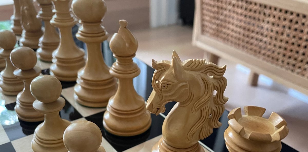 Jacob left us a wonderful review of the luxury Constantine series chess set he purchased a few weeks back! 😄

Read his review, along with others, here: maps.app.goo.gl/FB8HU3uFWqz2QG…
