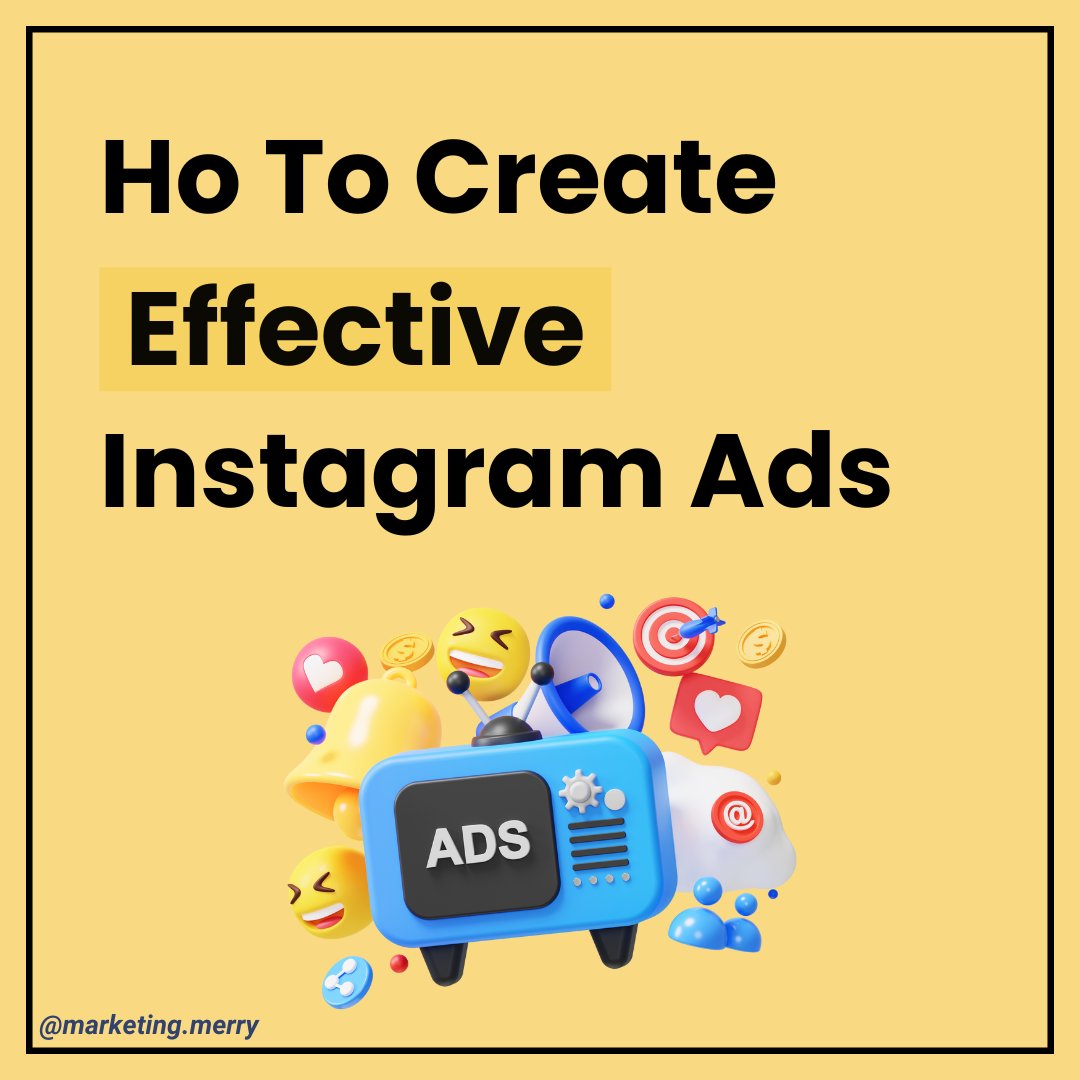 marketermerry's tweet photo. 💥HOW TO CREATE EFFECTIVE INSTAGRAM ADS.

📌If you want to grow your business, you can comment or DM me.

#DigitalMarketing 
#OnlineMarketing 
#ContentMarketing 
#MarketingStrategy 
#InstaAds
#instagood 
#socialmediamarketing https://t.co/R5qvTxdgW0