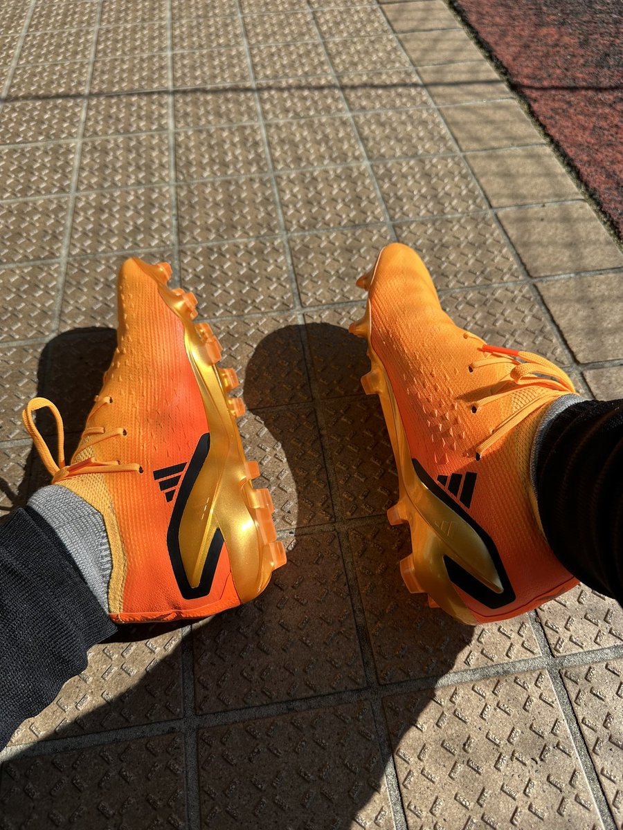shiocap's tweet photo. 日曜に久しぶりに #AdidasX #SpeedPortal.1 AGを着用してTM行いました
足入れした時にエアロプレートは私には硬いと感じるのですがプレーすると気にならないレベルです
アッパーは好みなのと、このカラーもすごい好きです
もう少しアディダス履く機会を増やすか悩んでしまいます
TMの結果は1-2で敗戦… https://t.co/6bzUDnvJlM