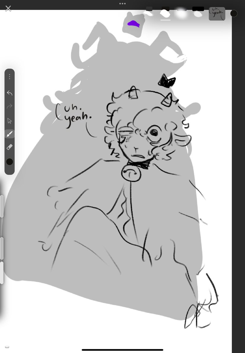 gummywrapper's tweet photo. THE GOAT MY GOAT 🗣️🗣️🗣️🔥🔥 
#cultofthelamb #doodls https://t.co/l8M1LW73De