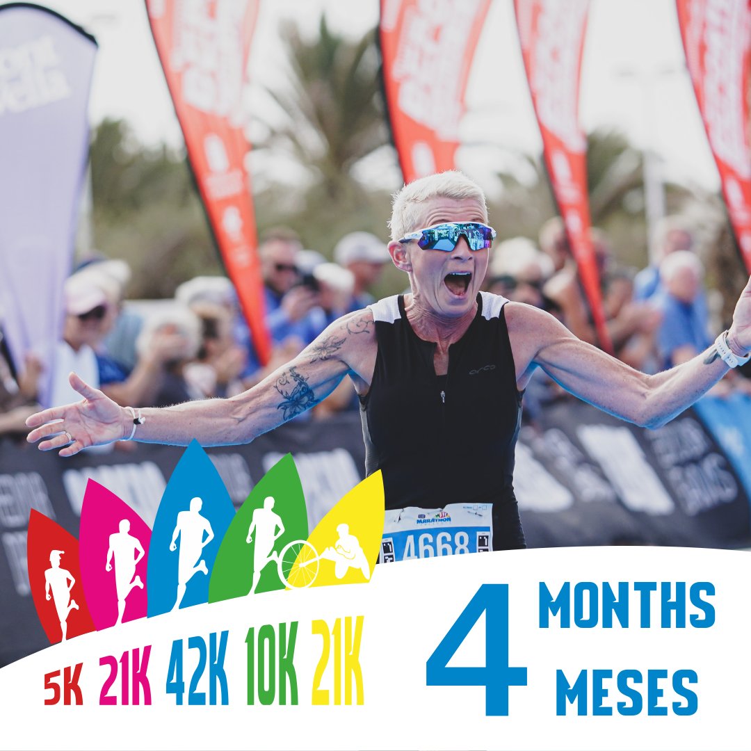 ¡MARATÓN DE LANZAROTE EN 4 MESES! 
¿Listo para correr junto al mar, desafiar volcanes y conquistar el paraíso? 
Ya seas novato o experto, prepárate para cambiar tu vida en 4 meses. 
¡Únete a miles en esta aventura única!
Inscríbete y