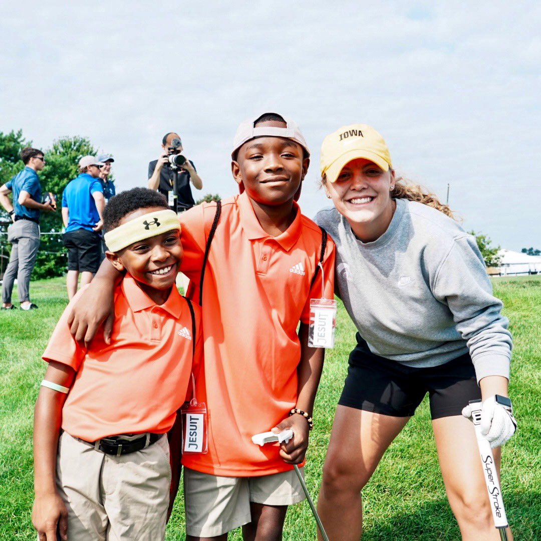 sportsgirlkait's tweet photo. I had a great time being apart of the @pinnbankgolf youth day! Thank you to everyone involved for putting together such a great event for young golfers in Omaha! https://t.co/VW1voMfrOS