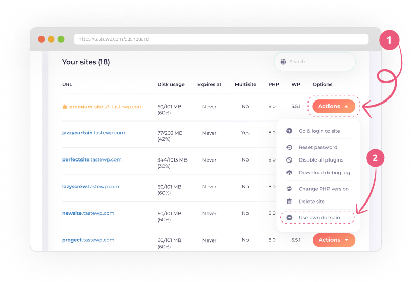 So <a href="/TasteWp/">TasteWP</a> has added the option to add own domain for Temporary site creation, nice!

tastewp.com/blog/use-your-…

#WordPressUpdates #WordPress