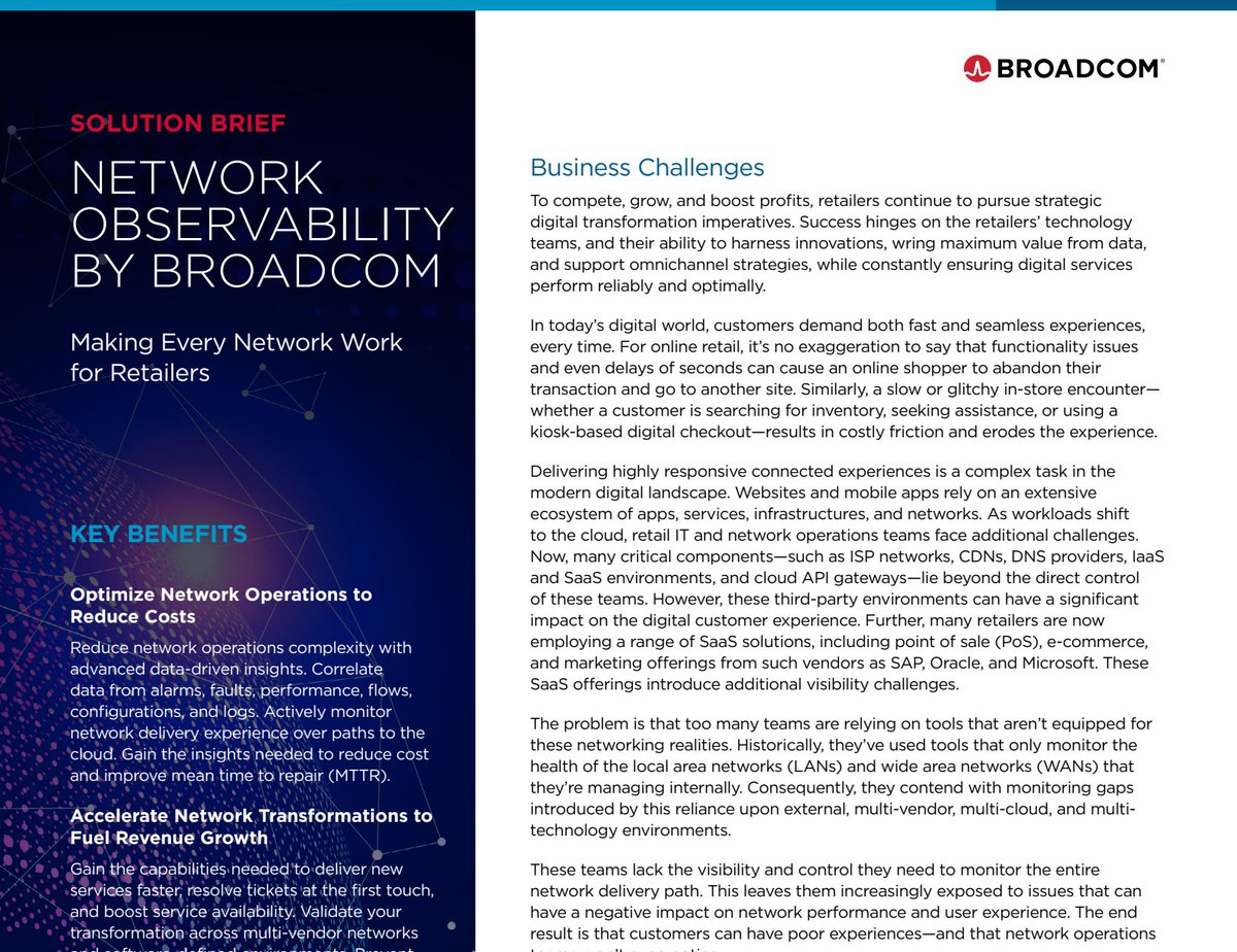 Retailers need their technology and #NetworkOperations teams to effectively leverage innovations, maximize data value, and ensure reliable digital services to drive strategic #DigitalTransformation and support strategies for growth and profitability. bit.ly/4dFu9Ou