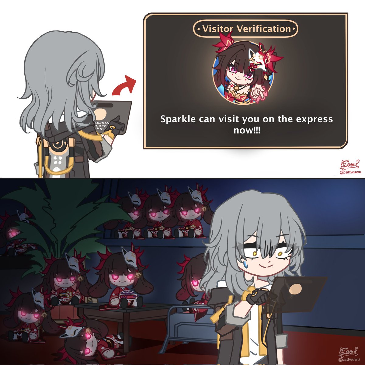 visitor 
#HonkaiStarRail #hsr #Sparkle #stelle