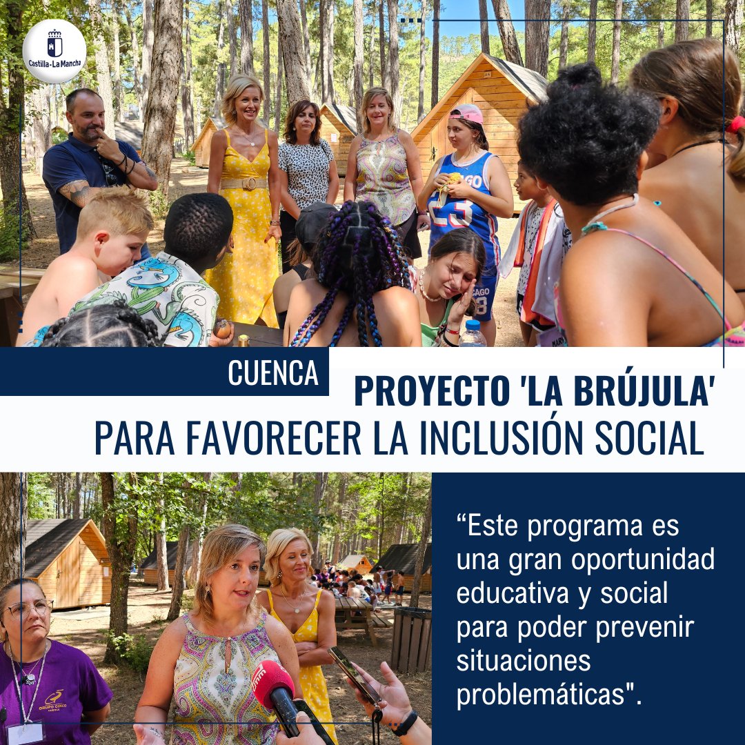Bienestar Social CLM (@bienestarclm) on Twitter photo 🧭El <a href="/gobjccm/">Gobierno de Castilla-La Mancha</a> favorece la inclusión social de menores a través del proyecto “La Brújula”
👉Un programa destinado a generar un espacio socioeducativo continuado
➕️ℹ️Más información:
castillalamancha.es/node/387410 🧭El <a href="/gobjccm/">Gobierno de Castilla-La Mancha</a> favorece la inclusión social de menores a través del proyecto “La Brújula”
👉Un programa destinado a generar un espacio socioeducativo continuado
➕️ℹ️Más información:
castillalamancha.es/node/387410