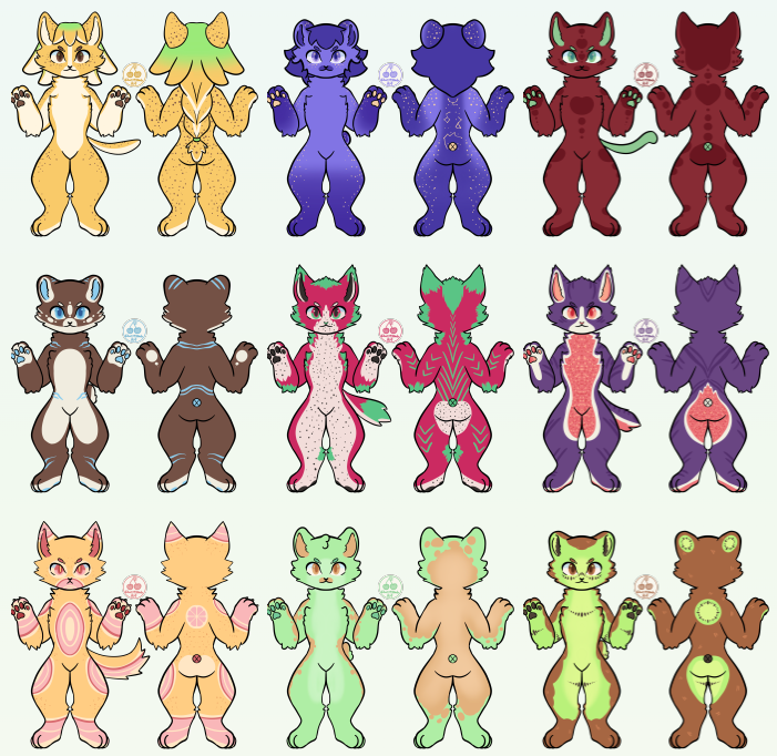 CherryB0mb_Art's tweet photo. Heres the options for the fruit gatcha adopts laid out! If you'd like to roll for one please head to my kofi!
https://t.co/3q995Klkbq
#gacha #adopts #gachaadopt #fruit #themedadopt #furry #furryadopt https://t.co/jyHUb65bDI