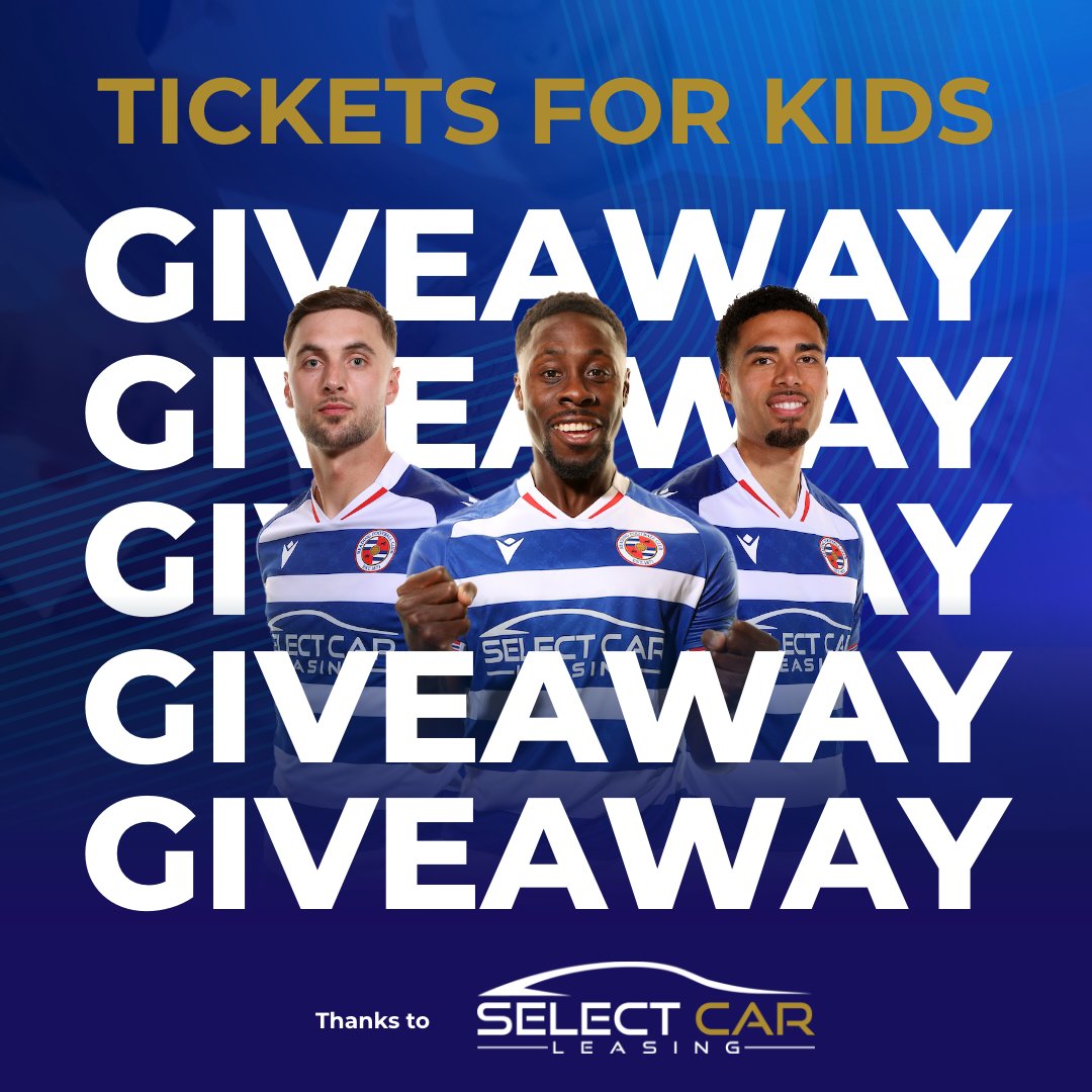 SC_Leasing's tweet photo. #Giveaway time! Tickets for Kids is back ⚽

#ReadingFC fans local to the #SelectCarLeasingStadium? Part of a kids football team? This is your chance to win 30 tickets to a 
@ReadingFC home game this season for your club. 

Enter here: https://t.co/vfG92FrAFw 

#Comp closes 17/8 https://t.co/sKLjQZlkj4