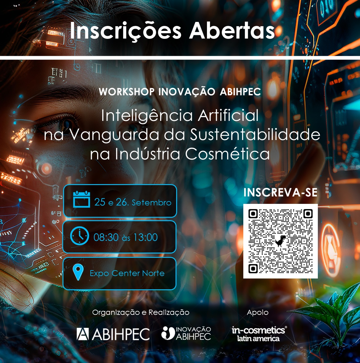 abihpec_oficial's tweet image. A ABIHPEC estará na edição de 10 anos da in-cosmetics Latin America em SP! Não perca o webinar INOVAÇÃO ABIHPEC sobre “Inteligência Artificial na Vanguarda da Sustentabilidade na Indústria Cosmética” nos dias 25 e 26/09. Inscreva-se já:
inovacaoabihpec.org.br/capacitacao-e-…

#Incos #SãoPaulo