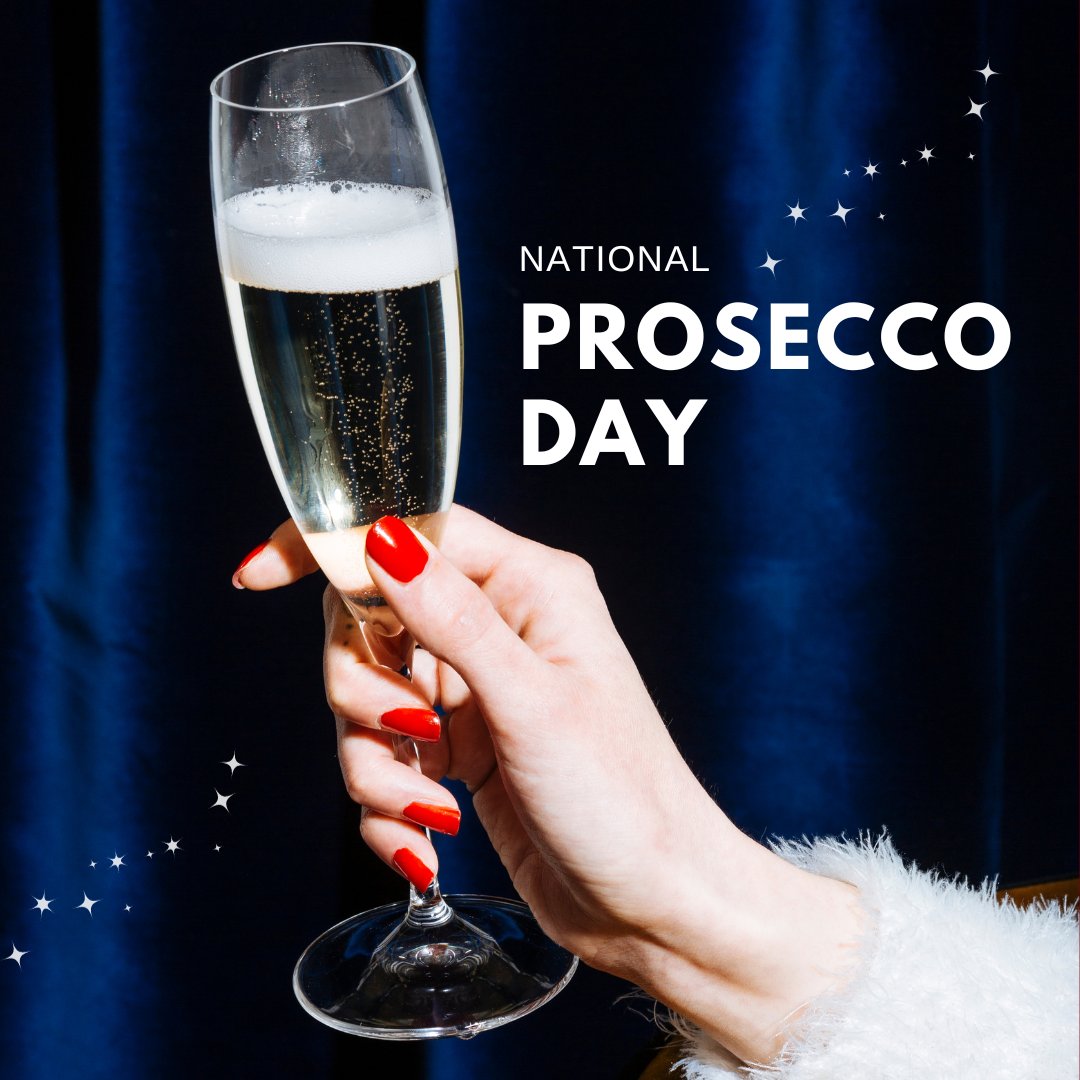 Pop, fizz, clink – it's Prosecco Day! 🍾✨ Celebrating the bubbly joys that make every moment sparkle. Grab your glasses, gather your pals, and let's toast to the effervescence of life! Cheers, Prosecco lovers! 🥂 #ProseccoDay #BubblyBliss #SipSipHooray