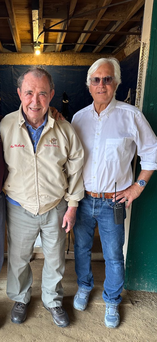 Bob Baffert (@bobbaffert) on Twitter photo Hanging with the legend, Ron McAnally <a href="/DelMarRacing/">Del Mar Racetrack</a>. An outstanding horseman and a true gentleman. #legend Hanging with the legend, Ron McAnally <a href="/DelMarRacing/">Del Mar Racetrack</a>. An outstanding horseman and a true gentleman. #legend