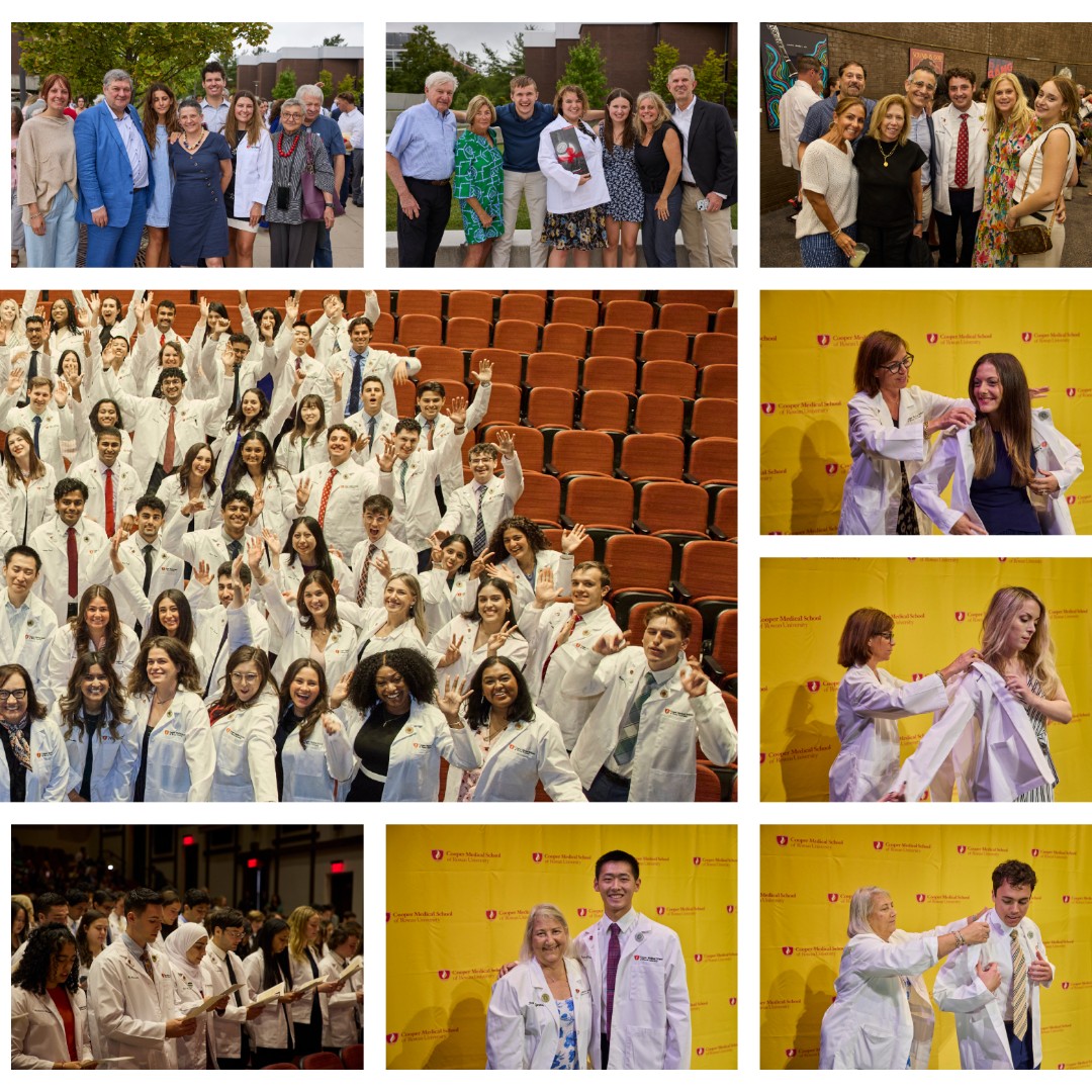 Cooper Medical School of Rowan University (@coopermedschool) on Twitter photo Celebrating the 2024 CMSRU White Coat Ceremony and welcoming the Class of 2028! 🥼🩺
And to everyone who joined us, thank you for making it an incredible day! Let the journey begin! ❤️💛 #cmsru #whitecoatceremony #classof2028 Celebrating the 2024 CMSRU White Coat Ceremony and welcoming the Class of 2028! 🥼🩺
And to everyone who joined us, thank you for making it an incredible day! Let the journey begin! ❤️💛 #cmsru #whitecoatceremony #classof2028
