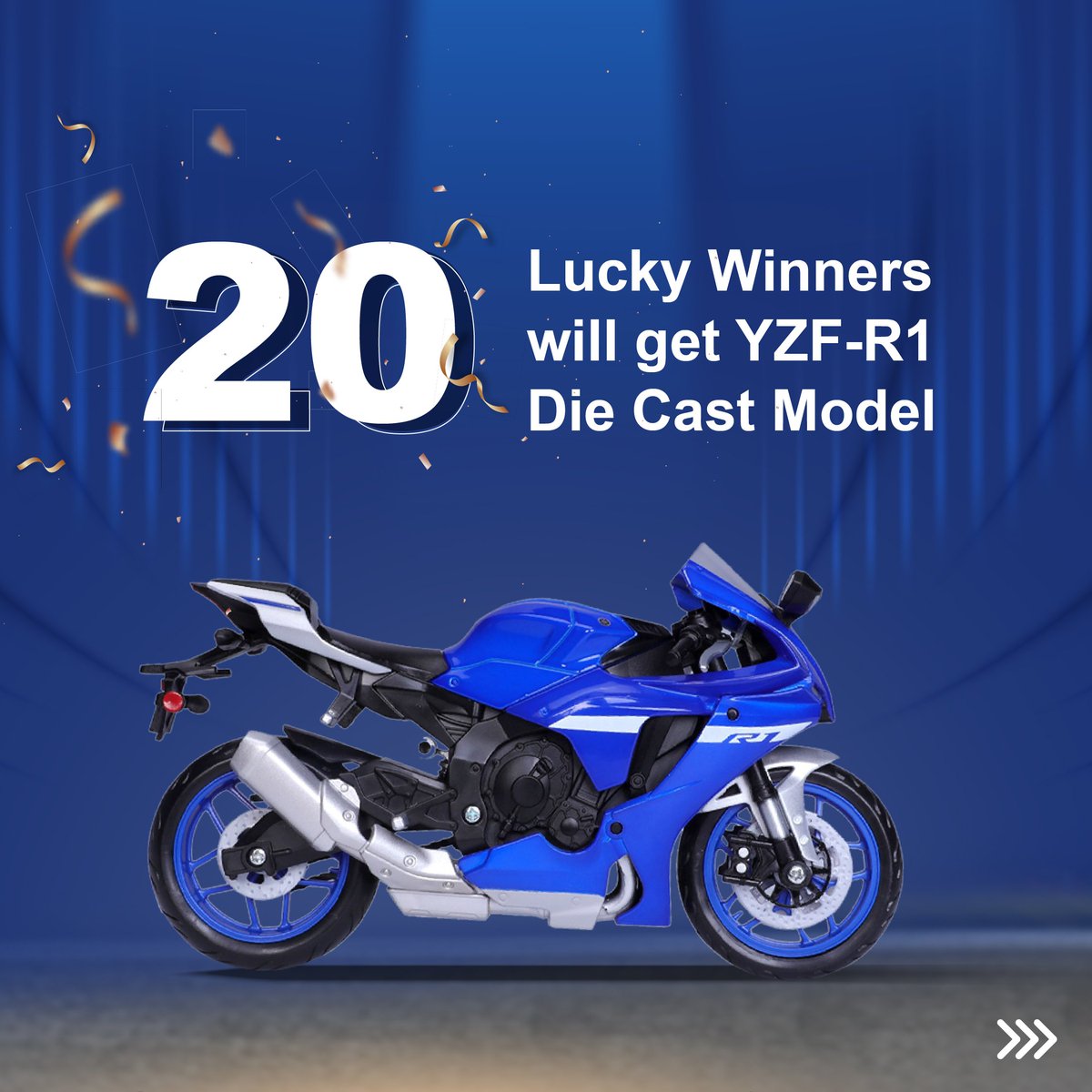 India_Yamaha's tweet photo. Get ready for Austria GP excitement! Round 11 of our Predict & Win Contest is here. Predict the positions of our Yamaha MotoGP riders and you could win a Yamaha YZF-R1 die-cast model!
Participate now : https://t.co/aGZClQrhbT
.
#MonsterYamaha #YamahaMotoGP #PredictandWinContest https://t.co/AmnqvArzsh
