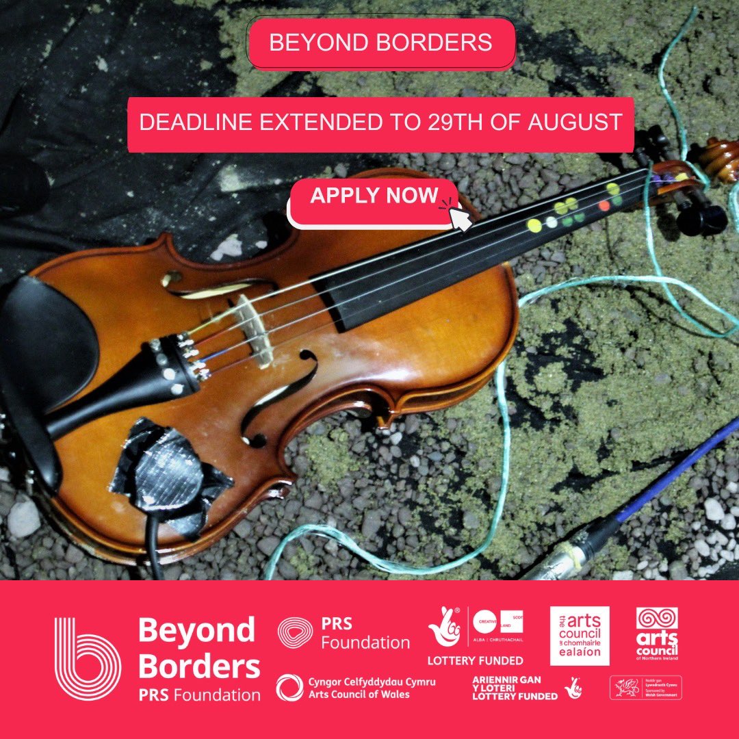 PRS Foundation (@prsfoundation) on Twitter photo The deadline for our #BeyondBorders fund has been extended to 29th August 💥
Beyond Borders co-commissioning & touring programme has supported the likes of recent <a href="/MercuryPrize/">Mercury Prize</a> nom. <a href="/fergusmccreadie/">Fergus McCreadie</a> 🎹
Apply ➡️ prsfoundation.com/funding-suppor… The deadline for our #BeyondBorders fund has been extended to 29th August 💥
Beyond Borders co-commissioning & touring programme has supported the likes of recent <a href="/MercuryPrize/">Mercury Prize</a> nom. <a href="/fergusmccreadie/">Fergus McCreadie</a> 🎹
Apply ➡️ prsfoundation.com/funding-suppor…