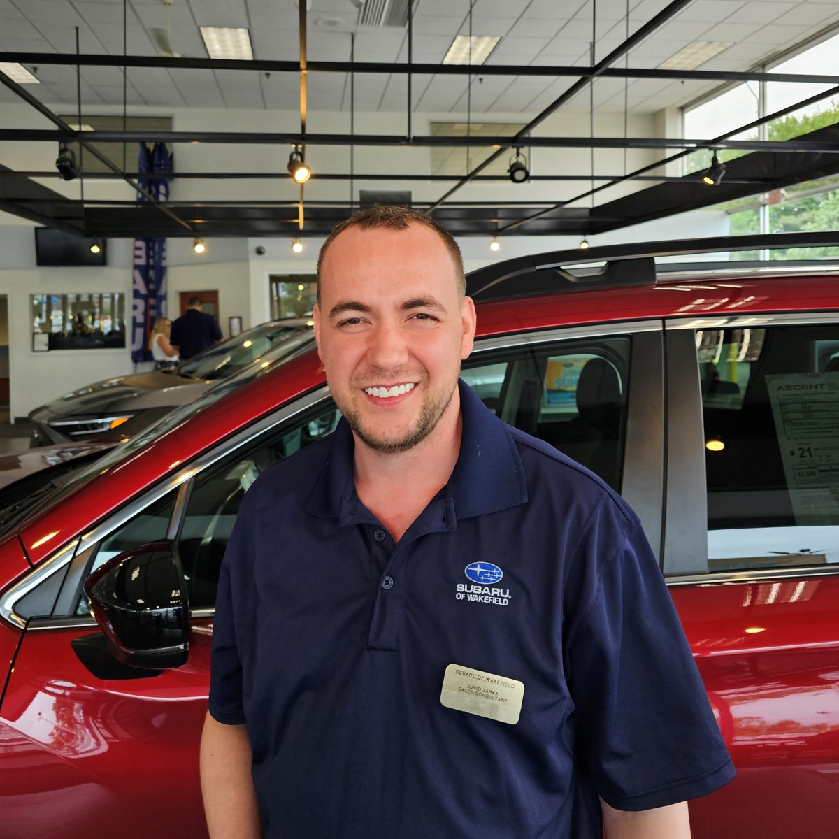 SubaruWakefield's tweet photo. We have the best sales staff. 
Great job Junid. #NewSubaru
https://t.co/1WzVlgfVgW https://t.co/gq5Y46CujZ