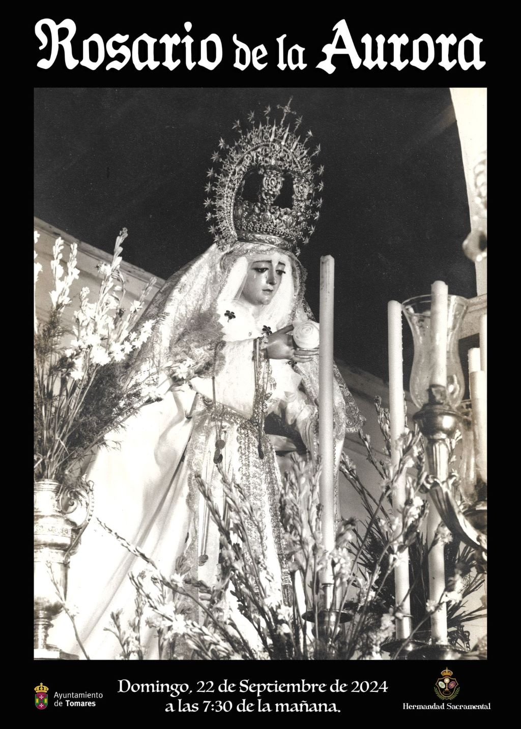 Presentado el Cartel del Rosario de la Aurora 2024 de la Hermandad Sacramental de Tomares