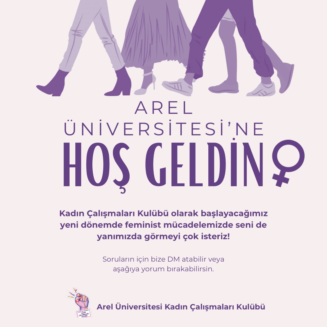Arel Üniversitesi’ne hoş geldin! ✨

Kadın Çalışmaları Kulübü olarak başlayacağımız yeni dönemde feminist mücadelemizde seni de yanımızda görmeyi çok isteriz!

Soruların için bize DM atabilir veya aşağıya yorum bırakabilirsin.💜

#yks2024 #arelüniversitesi