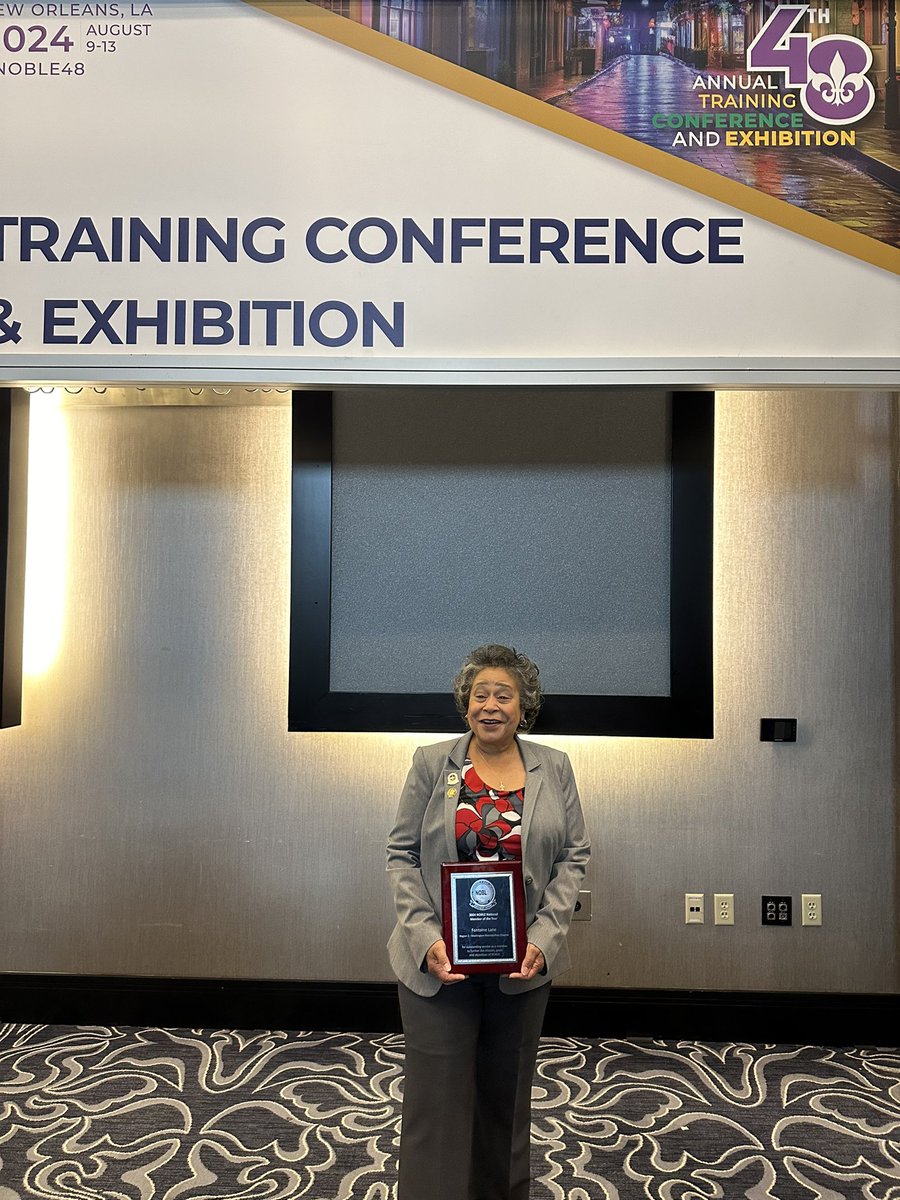 NOBLE Washington Metro (@noble_wmc) on Twitter photo Congratulations to Fontaine Lane, one of our own WMC members, for being honored as 2024 NOBLE National Member of the Year <a href="/noblenatl/">NOBLE National Headquarters</a>! We sincerely appreciate her ongoing dedication and invaluable contributions to our organization. #noble48 #noblememberoftheyear Congratulations to Fontaine Lane, one of our own WMC members, for being honored as 2024 NOBLE National Member of the Year <a href="/noblenatl/">NOBLE National Headquarters</a>! We sincerely appreciate her ongoing dedication and invaluable contributions to our organization. #noble48 #noblememberoftheyear