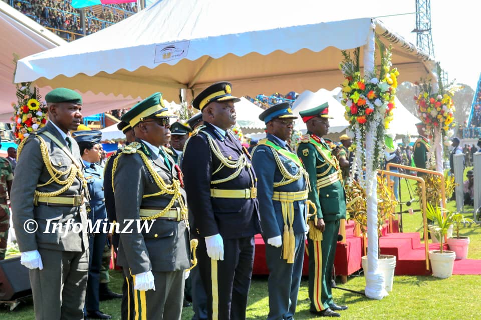 NNehoreka's tweet image. The President and CIC of ZDF @edmnangagwa will today lead Zimbabweans in celebrating the Defence Forces Day at Rufaro Sports Stadium in Harare.

This year&apos;s celebrations are themed:&quot; Guaranteeing a Conducive Environment for Attainment of Vision 2030&quot;.
#DefenceForcesDay2024