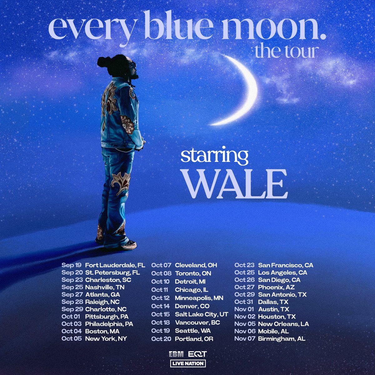 Every Blue Moon presale is live NOW at walemusic.com/tour

Password: ALBUM8