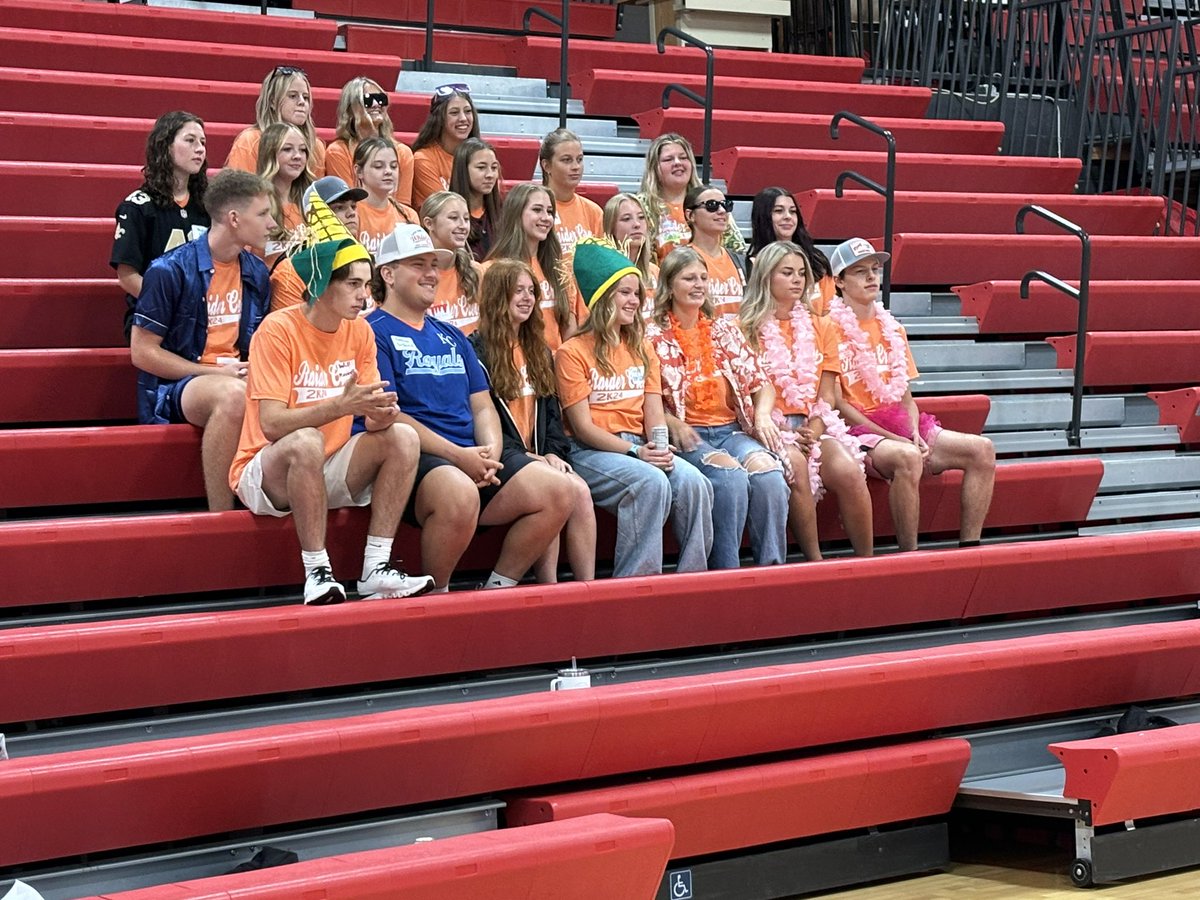 rob_mckim's tweet photo. And we are back…..dipping our toe in the water by starting 6th grade at the MS and 9th grade at the HS.  Raider crew students at the HS showing frosh the ropes!   #OneWamego https://t.co/onqUplOYM8