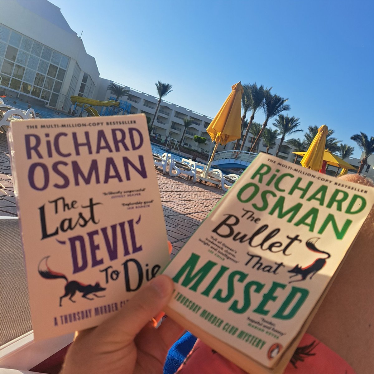 Kept these purposely for this holiday and I am actually gutted to have finished the series. Such a great read.Can't wait for book 5 and the movie <a href="/richardosman/">Richard Osman</a> I have no award to give other than my thanks for introducing me to Ron, Joyce, Ib and Elizabeth