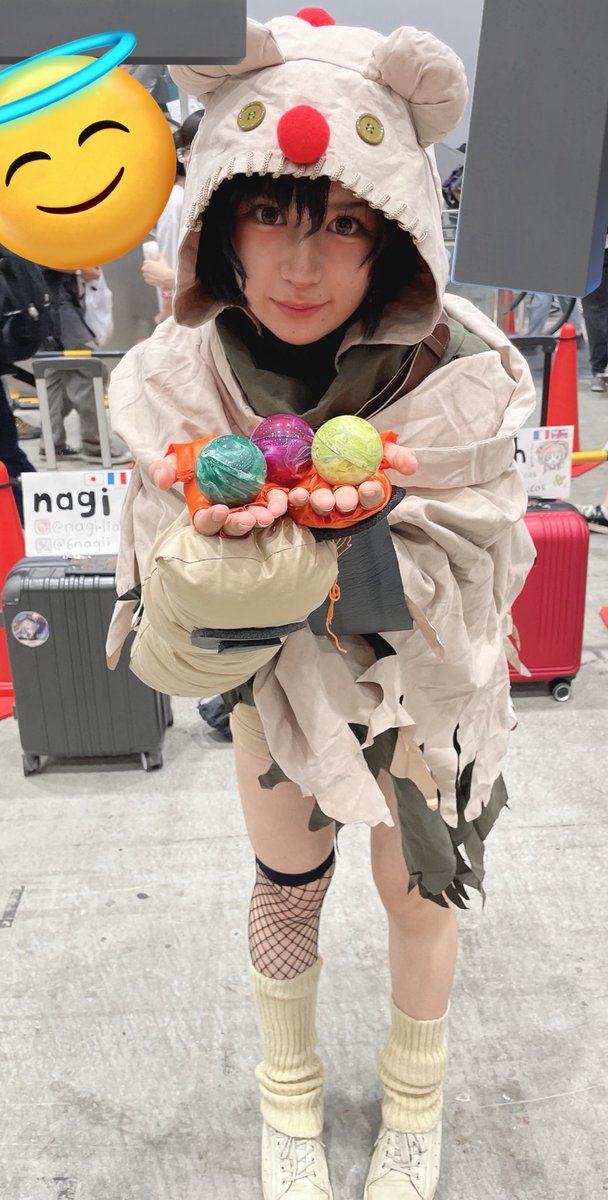 kagi_lock_ed's tweet photo. 掲載許可頂きました！
フードバージョンのユフィ！！
マテリアもってるの可愛すぎるまじ…

とっても素敵なお写真撮らせていただきました！！

素敵なレイヤー様→ @6nagii 

#C104_cos #C104 #コスプレ
#コミケ104 #コミケ https://t.co/LOgCFthzQ6