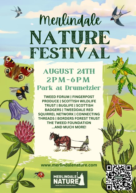 Looking for something fun to do this weekend?🤔
Find us at the Merlindale Nature Festival!🦋There's lots to see and do including <a href="/tweed_forum/">Tweed Forum</a> and our Pollinators along the Tweed project led by <a href="/Buzz_dont_tweet/">Buglife</a>.
Link below for more info👇
merlindalenature.com/2024-merlindal…