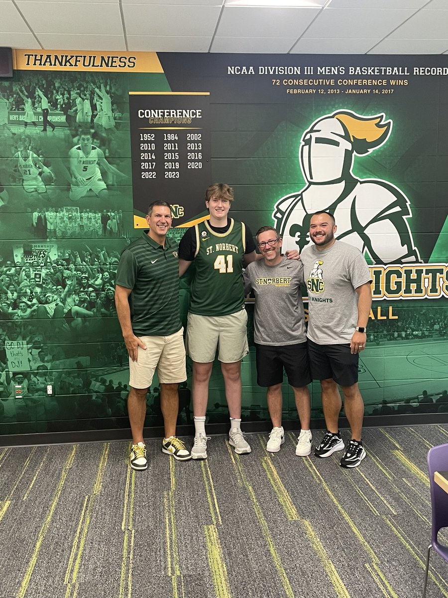 Reid Rosseland (@reid_rosseland) on Twitter photo After a great visit, I am excited to announce I have received an offer from St. Norbert. Thank you <a href="/CoachGaryGrzesk/">Gary Grzesk</a> and the rest of the staff for this opportunity!
<a href="/SNCMensBB/">SNC Men's Basketball</a> <a href="/NDCP_Hoops/">NDCP Basketball</a> <a href="/ReyFigueroaAIA/">Coach Rey Figueroa</a> <a href="/game7_ebt/">Game7EBT</a> <a href="/aiathletics/">ALL IN Athletics</a> After a great visit, I am excited to announce I have received an offer from St. Norbert. Thank you <a href="/CoachGaryGrzesk/">Gary Grzesk</a> and the rest of the staff for this opportunity!
<a href="/SNCMensBB/">SNC Men's Basketball</a> <a href="/NDCP_Hoops/">NDCP Basketball</a> <a href="/ReyFigueroaAIA/">Coach Rey Figueroa</a> <a href="/game7_ebt/">Game7EBT</a> <a href="/aiathletics/">ALL IN Athletics</a>