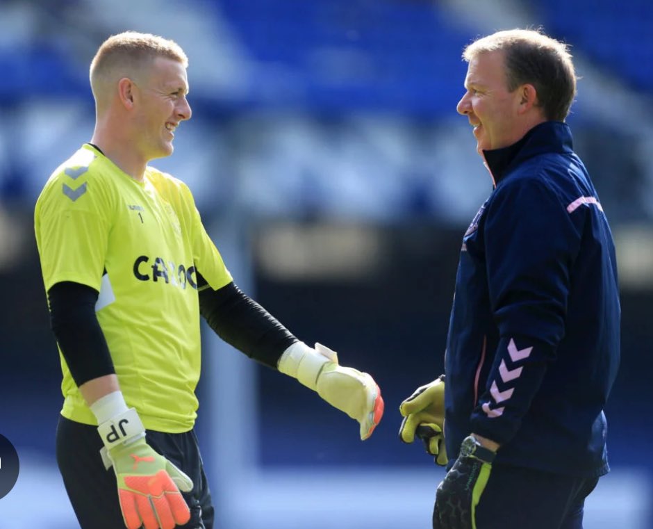 Keepingskills's tweet photo. 7 great years at Everton working with many talented GK’s. It’s been an absolute privilege coaching Jordan Pickford from a young GK @pnefc to the @everton &amp; @England Legend we see today. 
I’m fighting fit, ready to go, let’s see what the future holds🧤
All the very best Toffees💙 https://t.co/AsuY4XW2oX