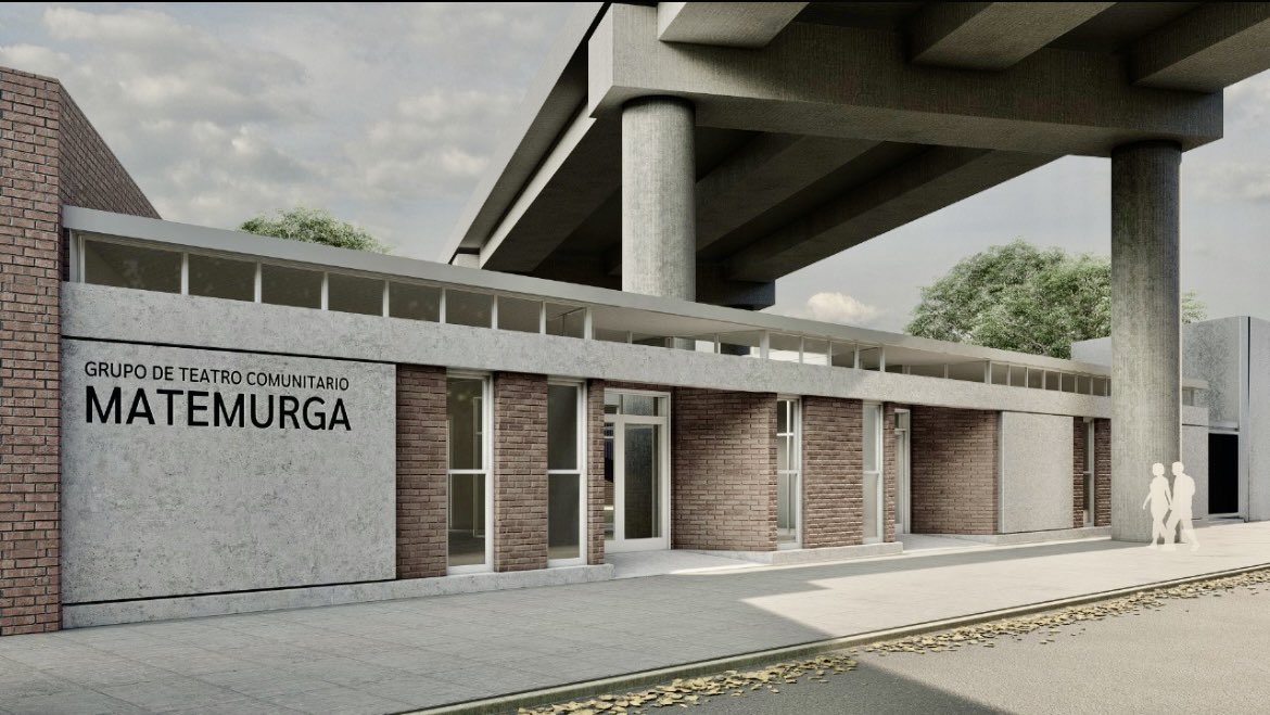 👏 El grupo de teatro comunitario Matemurga de Villa Crespo, dirigido por Edith Scher, cumple 22 años e inicia la construcción de su sala bajo el viaducto del Ferrocarril General San Martín.
En dicho predio -cedido por el Estado Nacional- se construirá la primera sala de la zona.