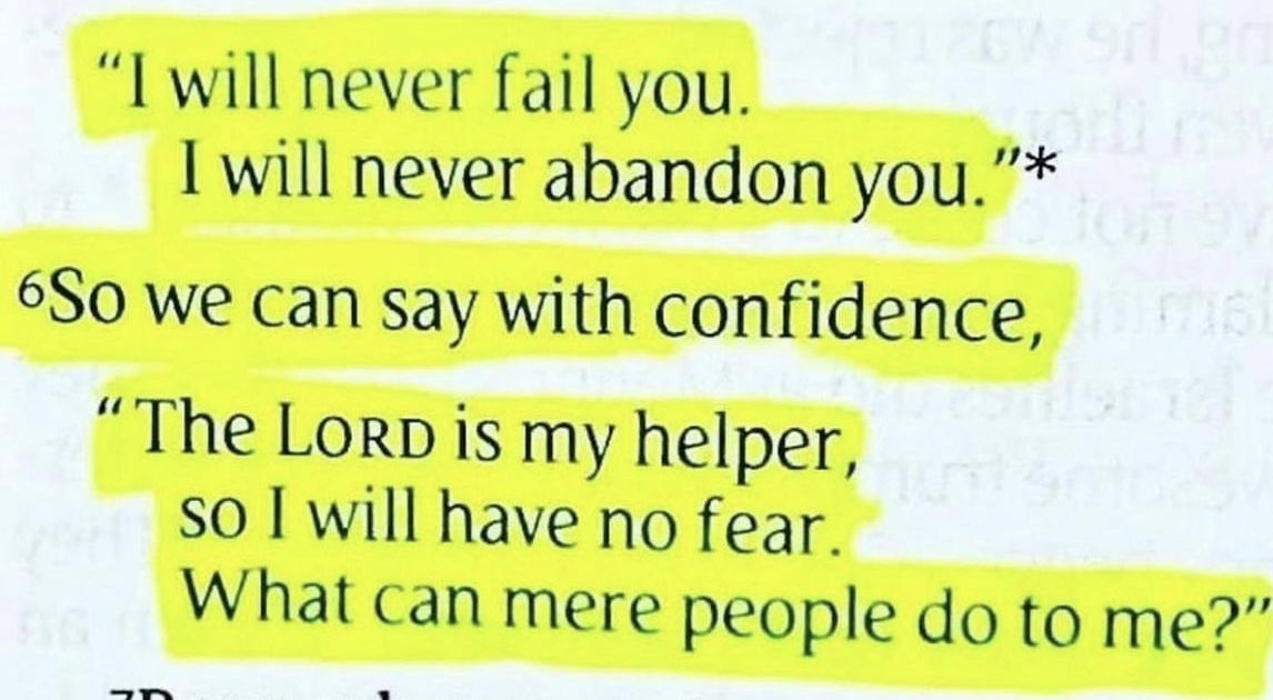 Hebrews 13:5 ♥️