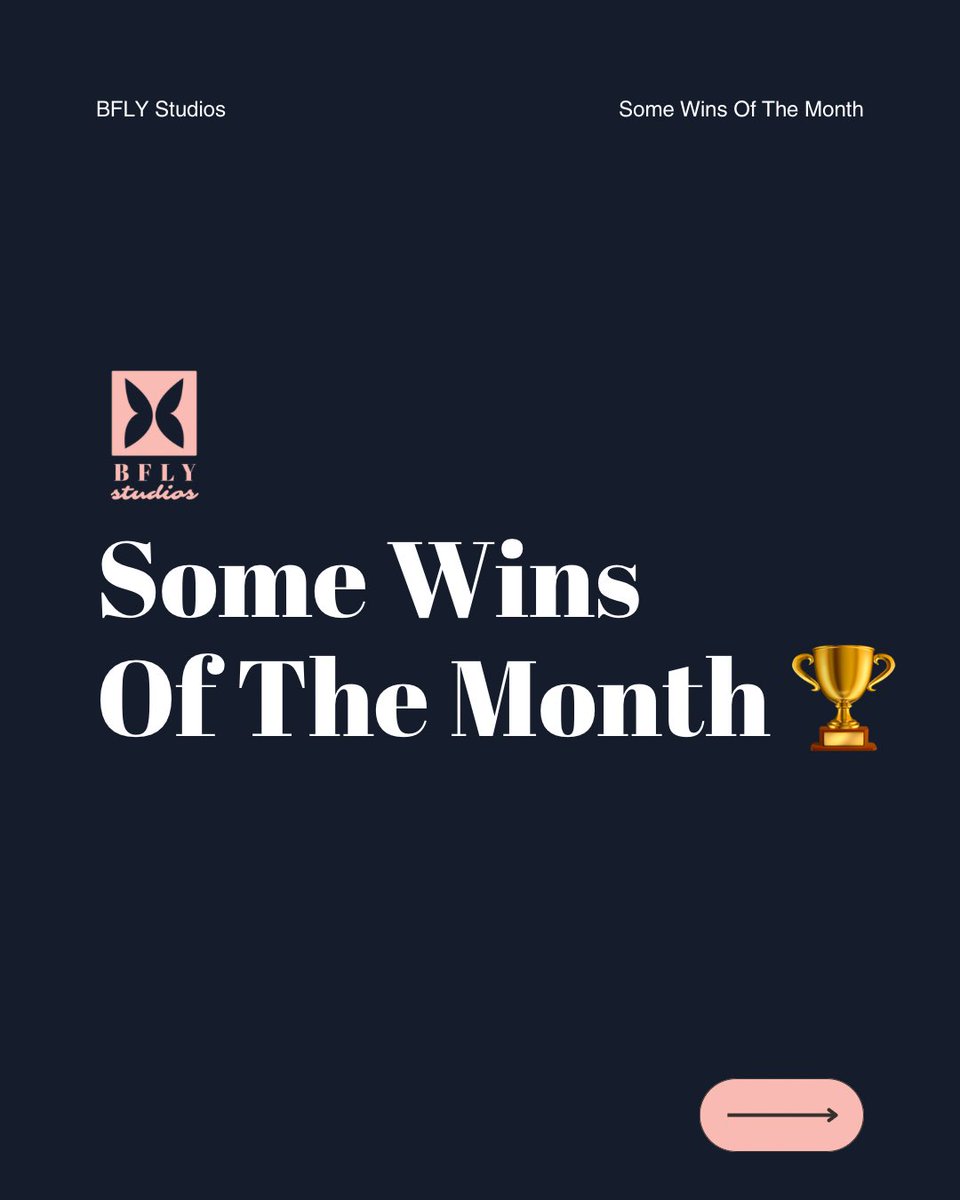 atelier22design's tweet photo. Some Wins Of The Month 🏆:

More branding, more partnerships secured for our clients, and more social media growth 📈 https://t.co/KGahC7FLGH