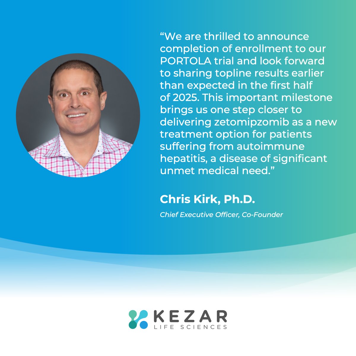 Today, we released our second quarter 2024 financial results along with recent business updates. Learn more in the full news release here: ir.kezarlifesciences.com/news-releases/…