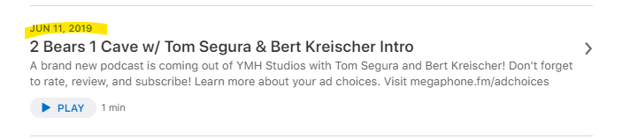 Crafty29's tweet photo. @tomsegura @bertkreischer Just going back in time to say I told you so... https://t.co/YubOgNfhih