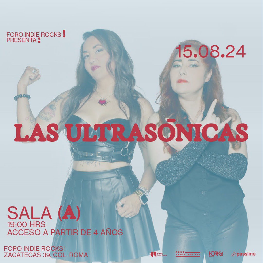 🚨🚨 BOLETOS GRATIS 🚨🚨

Nos llegaron regalitos por parte de nuestros amigos del Foro Indie Rocks! (<a href="/ForoIndierocks/">Foro Indie Rocks!</a>), para que este jueves se vayan a ver a Las Ultrasónicas. 🫰🏽🌸

Del RT y Fav para que puedan llevarse uno de los pases DOBLES que tenemos para ustedes. 🥵
