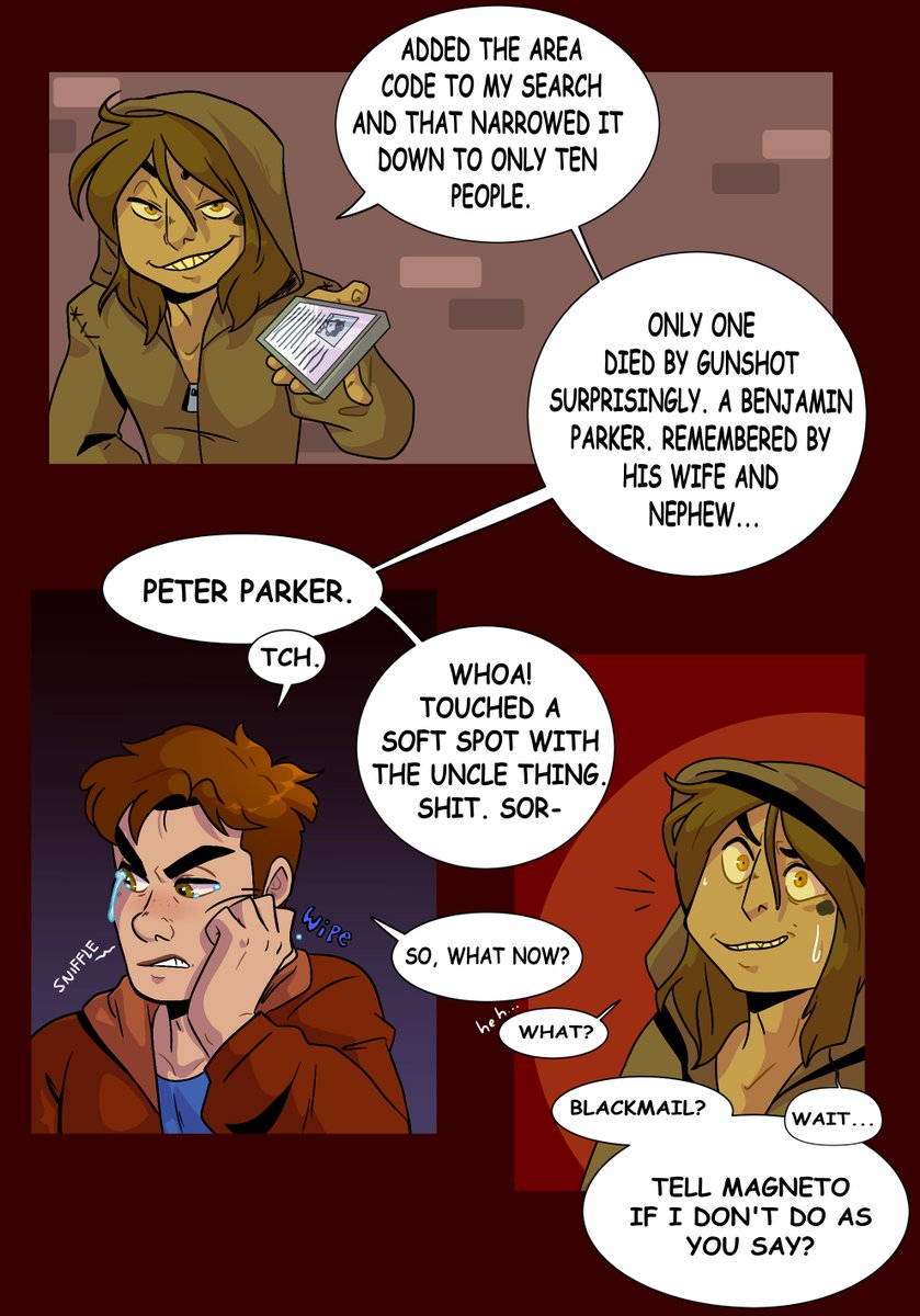 Toad tracks down Peter Parker for a little chat
🐸🕷️
#BrooklynHeroesComic #Spiderman #Xmen