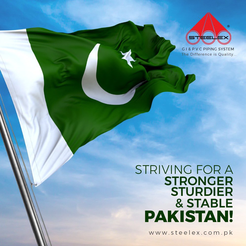 STEELEXPVTLTD's tweet image. STEELEX takes pride in being a part of Pakistan's journey towards growth and progress. Just like the strength and resilience of our nation, our pipes and fittings are built to last, ensuring quality and reliability in every project.
#Steelex #steelexpakistan  #PakistanNationalDay
