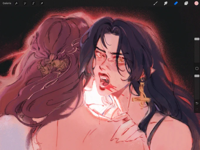 vampyuri drawing i won't finish  