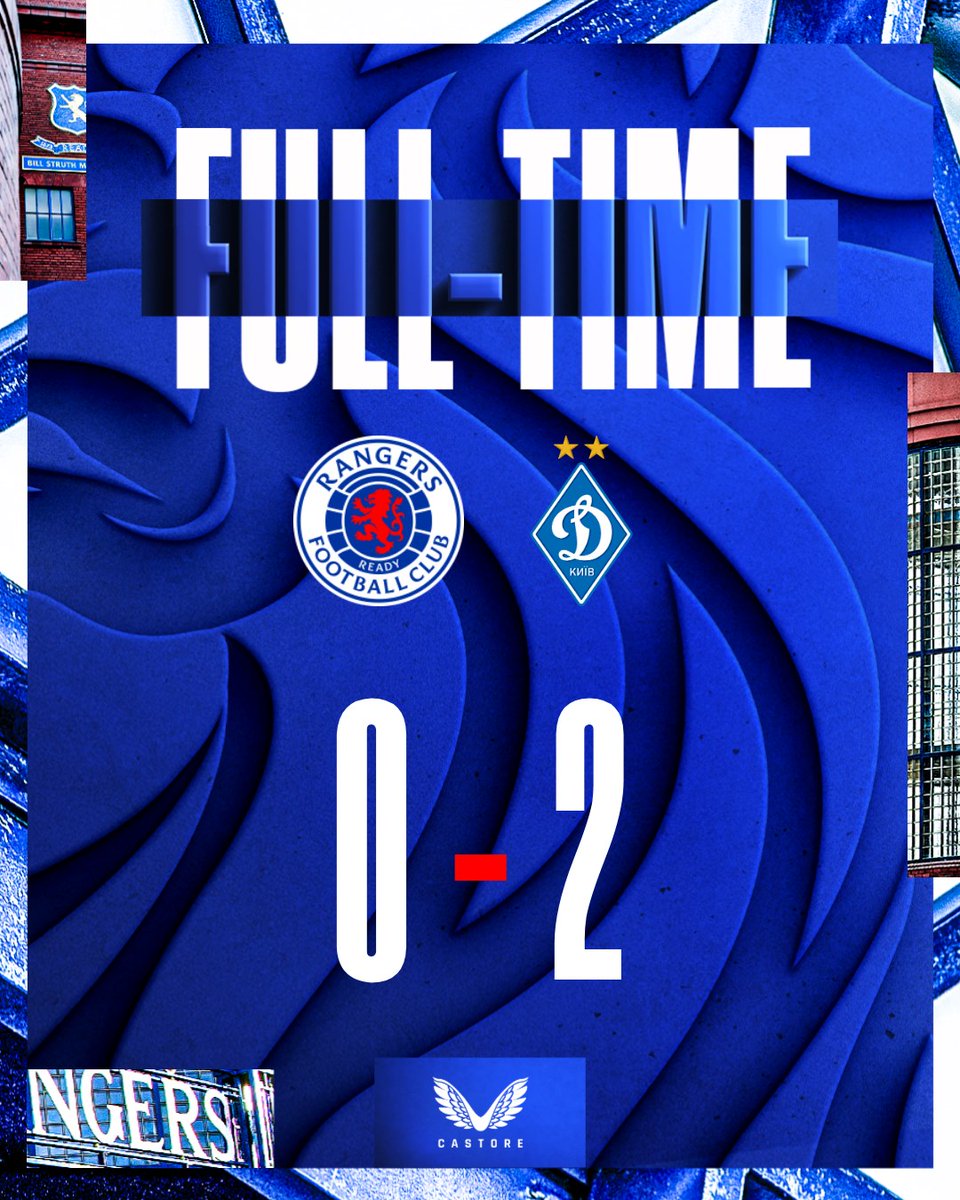 RangersFC's tweet photo. FULL-TIME: Rangers 0-2 Dynamo Kyiv (Agg 1-3)

Dynamo Kyiv with the victory at Hampden. https://t.co/9aPUvMRBrJ